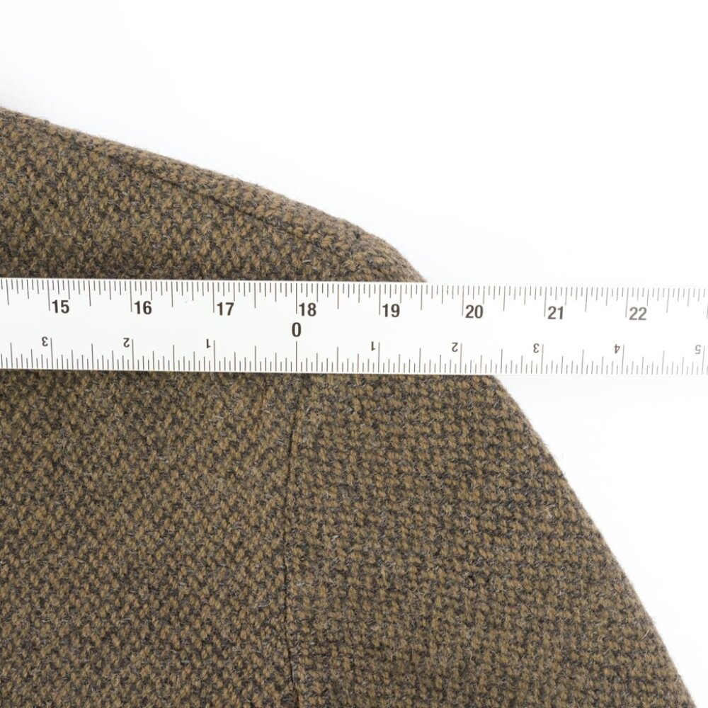 Vintage Rodex Of London Mens Size 42 Regular Tan Brown Wool Trench Coat Hidden - Picture 11 of 15